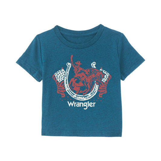 WRANGLER BOYS CYAN TEE