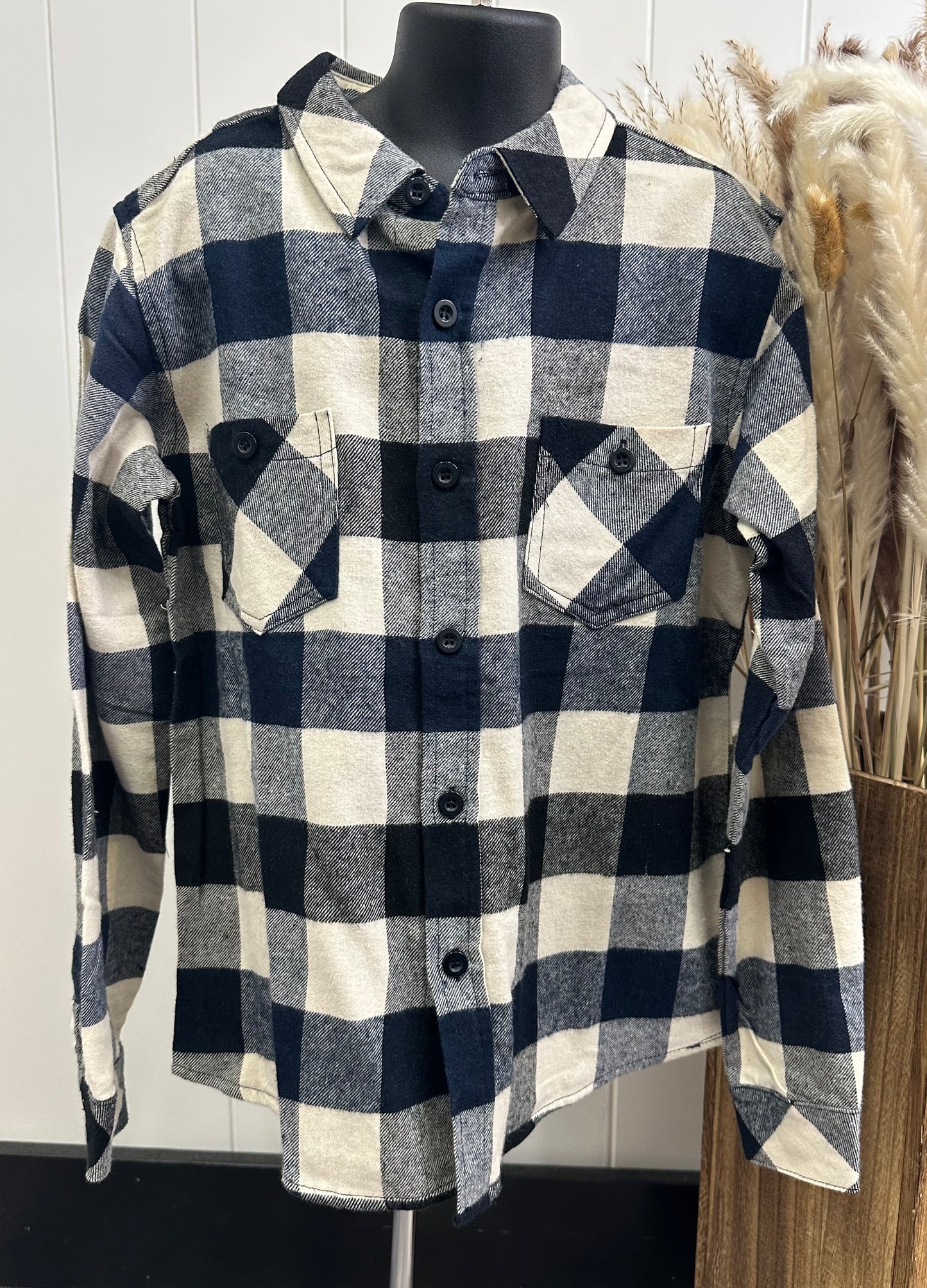 BOYS BUFFALO CHECK BUTTON UP LS