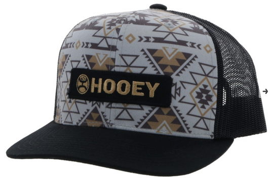 HOOEY LOCK-UP GREY/BLACK HAT