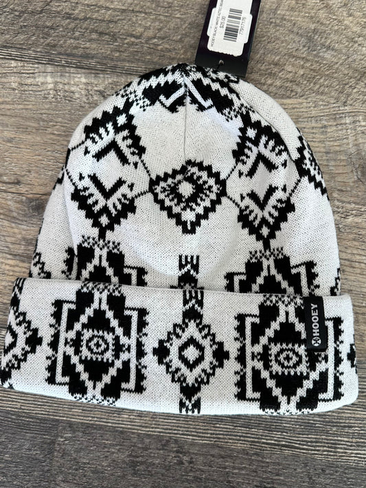 HOOEY BLACK/ WHITE AZTEC BEANIE