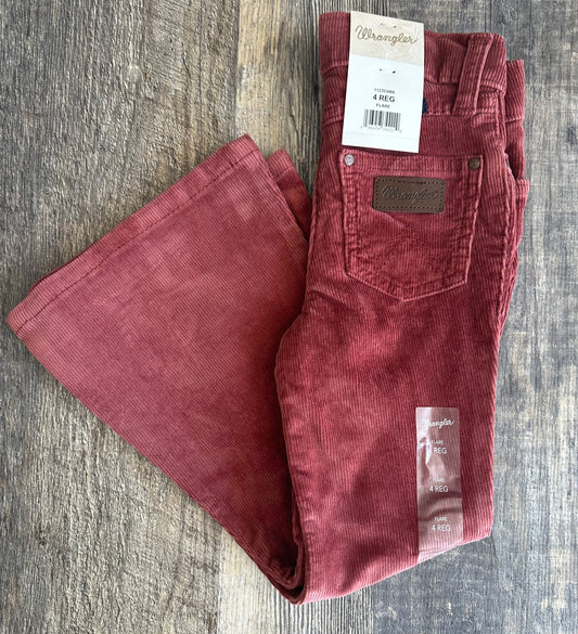 WRANGLER GIRL RETRO RED FLARE JEANS