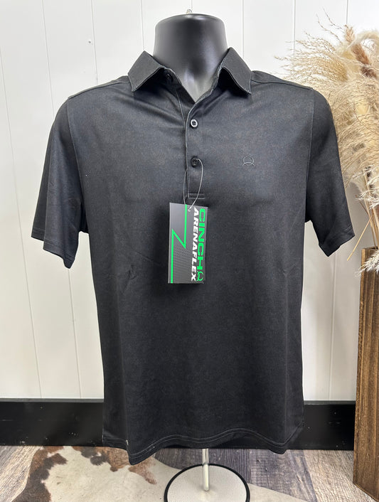 CINCH MEN'S BLACK POLO SS SHIRT